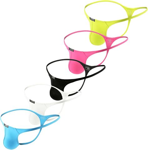 Yuyangdpb Men S Ice Silk Thongs Underwear Tagless Lingerie Bikini Underwear Low Rise Backless T