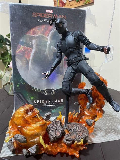 Hot Toys Spiderman Stealth Suit Hobbies Toys Toys Games On Carousell