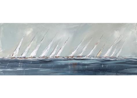 Ines Ramm Sailing Grey Acryl Auf Leinwand X Cm Svb