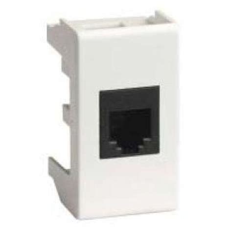 Розетка компьютерная 1-м 1мод. Viva RJ45 кат.5E экранир. бел. 45048 ...