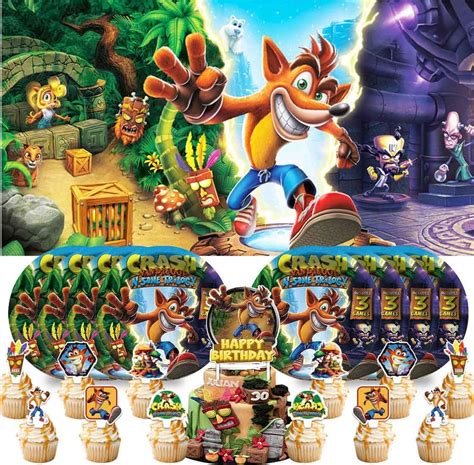 Generic Party Supplies For Crash Bandicoot Birthday