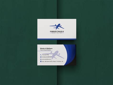 Travel Agency Business Card Design Template Techmix