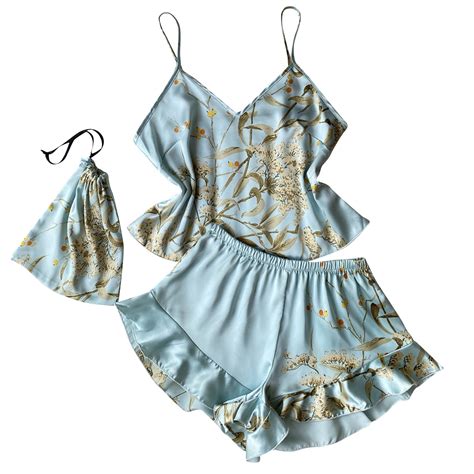 Czscpdaw Women S Satin Lingerie For Women Kimono Bathrobe Short Ruffle Belted Sleepwear Coldker