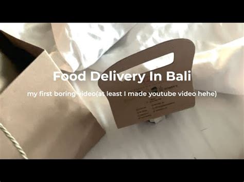 Food Delivery In Bali Vlog 발리에서 지갑 잃어버려서 맨날 배달음식 먹기 YouTube