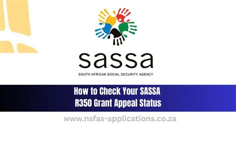 How To Check Your Sassa R350 Grant Appeal Status