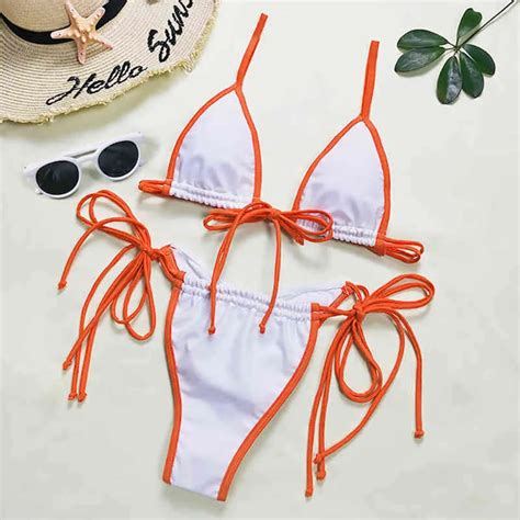Sexy Micro Bikini Frau Badeanzug Brasilianische Tanga Bikinis Set