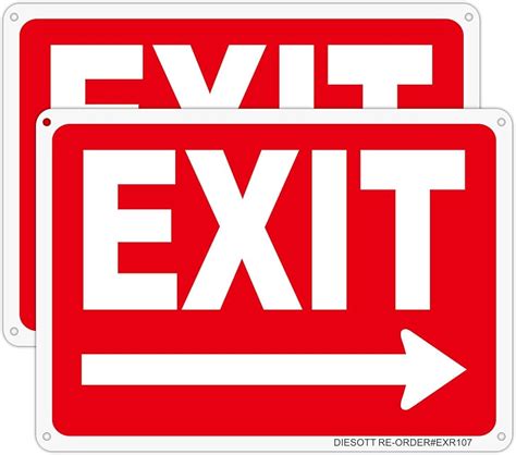 Free Printable Exit Signs With Arrow Download Free Printable Exit