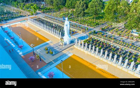 Aerial View Of Dai Tong Lam Pagoda In Ba Ria Vung Tau Vietnam A