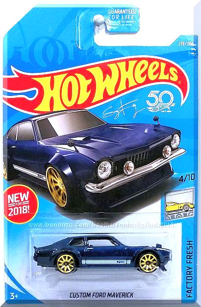Hot Wheels Custom Ford Maverick Factory Fresh Blue Contemporary