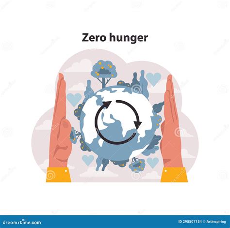 Zero Hunger SDG Or Sustainable Development Goals Stock Vector