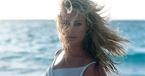 Nude Naked Celebrity Pictures Rebecca Romijn In See Through Dress On Set Sports Illustrated