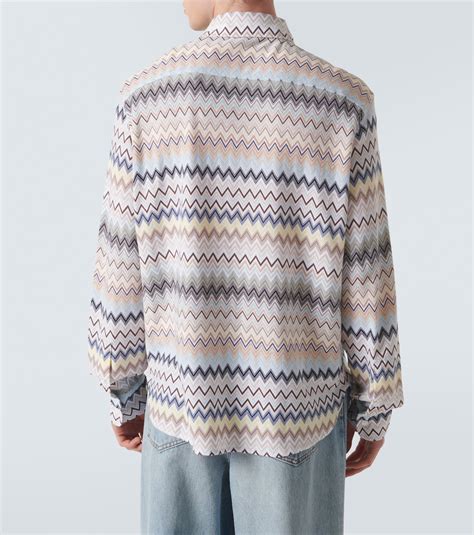 Zig Zag Cotton Shirt In Multicoloured Missoni Mytheresa