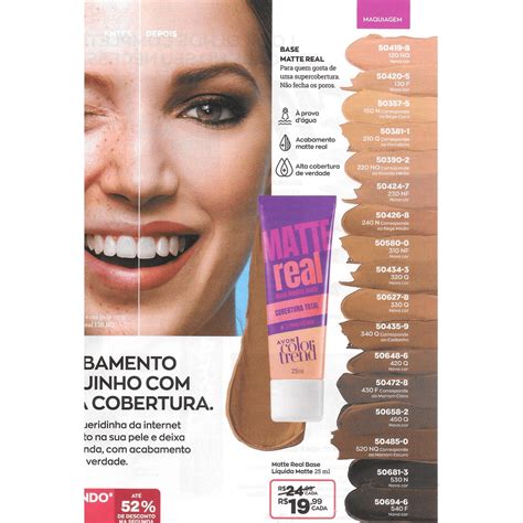 Base Matte Real Avon Colortrend Ml Shopee Brasil