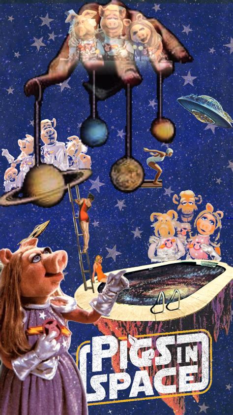 Pigs in Space Aesthetic Collage