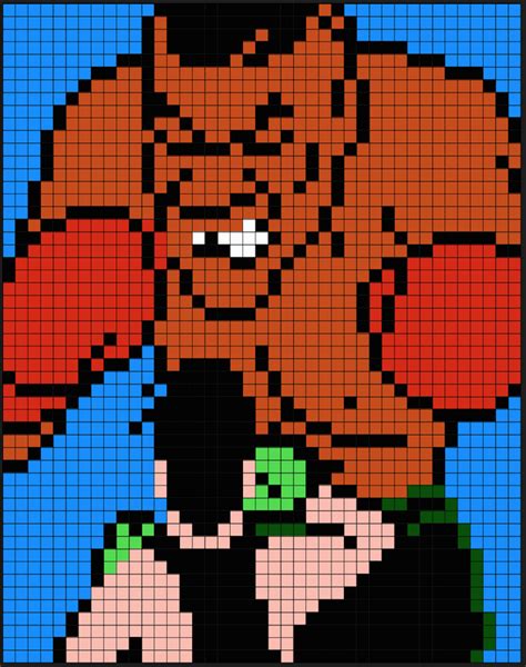 Mosaic Mixed Media And Collage Mike Tysons Punch Out Perler Art Pe