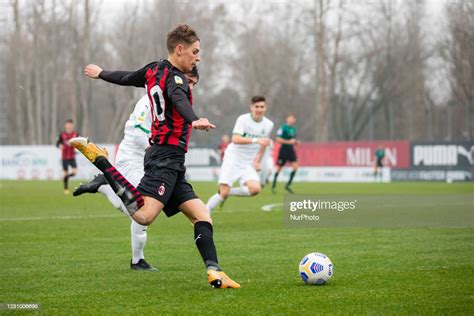 Giacomo Olzer Of Ac Milan During The Primavera 1 Tim Match Between Ac