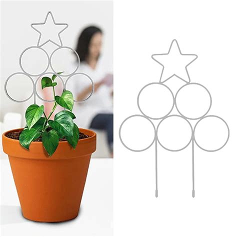 MOMFEI Stackable Indoor Plant Trellis,Small House Plant Support for