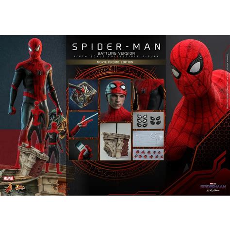 Hot Toys 1 6 Scale Spider Man Battling Version Movie Promo Edition Action Figure For 14 Years