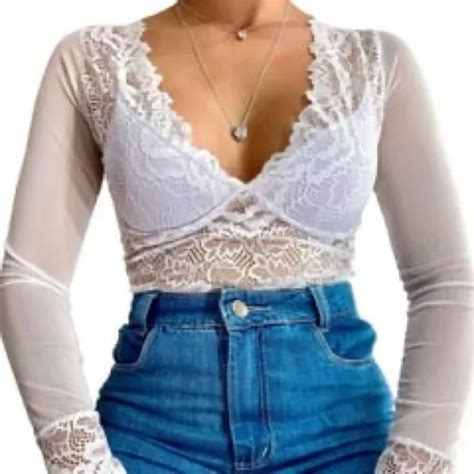 Body Blusa Blusinha Renda Guipir Decote Lindo Bojo Feminino Mercadolivre