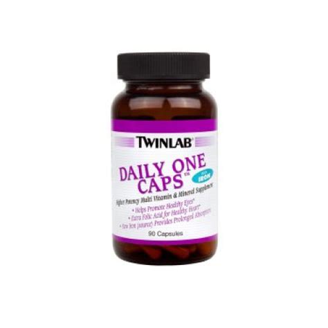 Twinlab Daily One Multivitamin With Iron Capsules 90