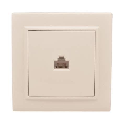 Розетка RJ-45 одноместная СП бежевый Минск код ERK01-035-20 EKF 1шт ...