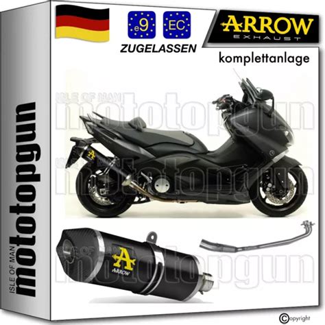 ARROW KOMPLETTANLAGE KEIN Kat Race Tech Schwarz C Yamaha Tmax T Max 530