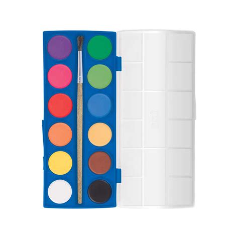 Aquarela Escolar - Aquarela Escolar Mega Acqua Color Estojo C/12 Cores | Tris