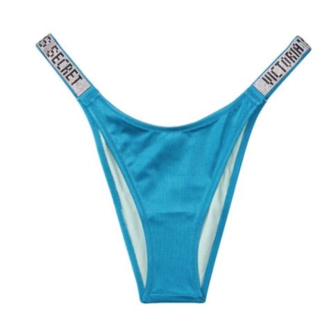Victoria S Secret Swim Nwt Victorias Secret Shine Strap Escondido Brazilian Swim Bikini