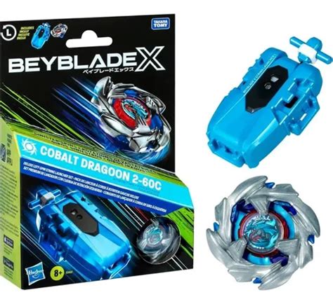 Lançador Beyblade X - Beyblade X Lançador Deluxe Cobalt Dragoon - Hasbro G1491 | Frete grátis