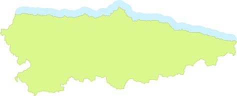 Asturias Outline Map Full Size Ex
