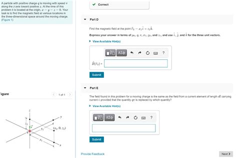 Solved Correct A Particle With Positive Charge Q Is Moving Chegg