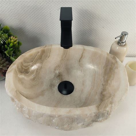 Раковина INDO-MARKET Каменная из оникса Erozy White EO-04246 (43*32*16 ...
