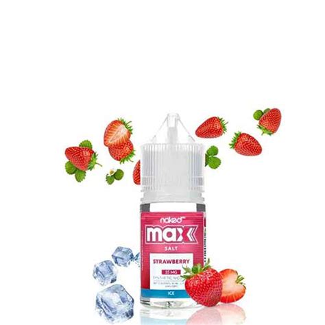 Strawberry Ice Salt Naked Max Riyadh Vape Nkd Max Salt Riyadh Ksa