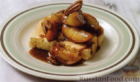 Рецепт: Карамельные яблоки с орехами на RussianFood.com