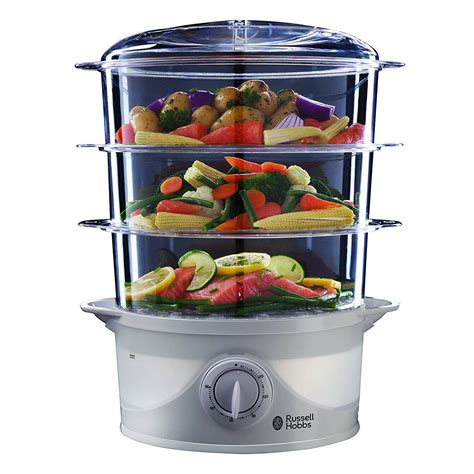 Russell Hobbs Tier Food Steamer 9 Litre 800 W White Uk
