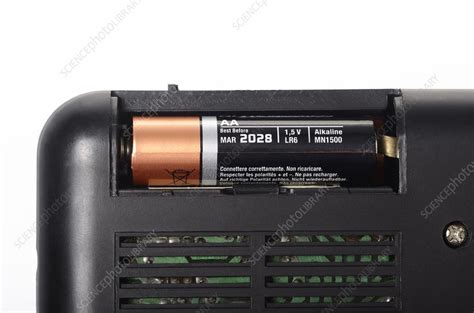 battery   portable radio stock image  science photo