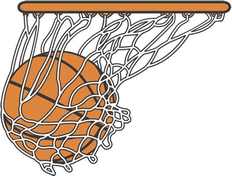 Basketball Going Into Hoop Png
