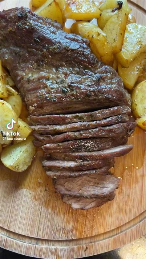 Maminha assada no forno batatas Receitas Receitas culinárias