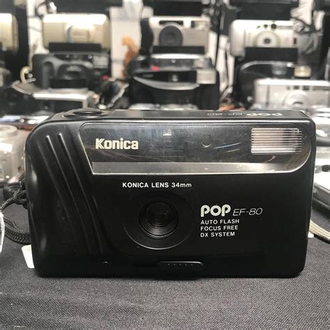 Vintage Retro Konica Pop EF-80 35mm Film Camera Kamera Filem ...