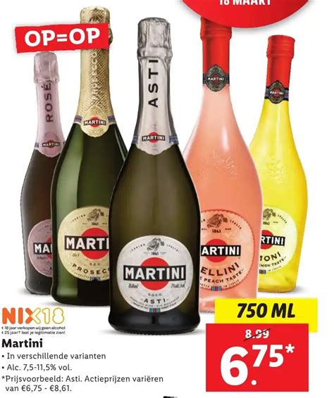 Martini 750 Ml Aanbieding Bij Lidl