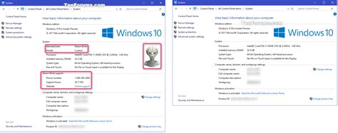 Customize OEM Support Information In Windows 10 Tutorials