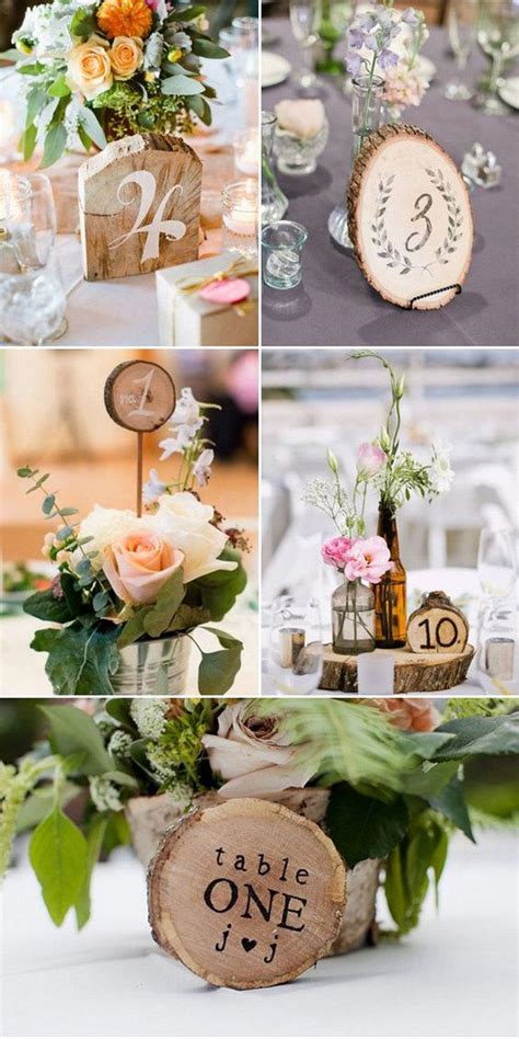 Beautiful Rustic Wedding Decorations Styletic Table Numbers