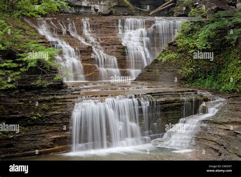 Buttermilk Falls State Park Ithaca New York Stock Photo Alamy