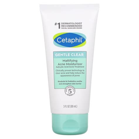 cetaphil gentle clear mattifying acne moisturizer  fl oz  ml