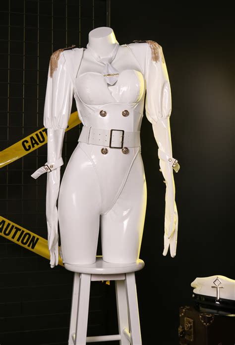 Inquisitor Sexy Lingerie Set Halloween White Officer Costume Bodysuit Set With Pants Top