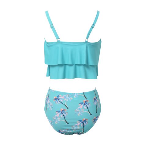 Bikini Celeste Con Truza A La Cintura Sol And Beach