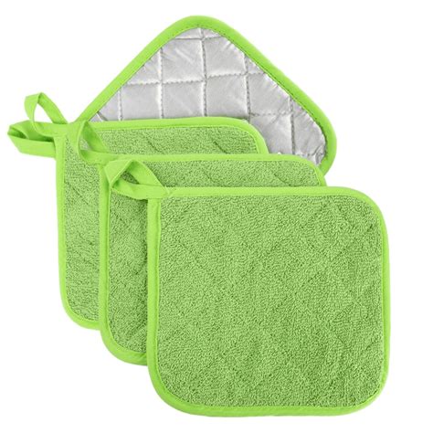 Pack Pot Holders For Kitchen Heat Resistant Pot Holders Sets Oven Hot Pads Terry Cloth Pot