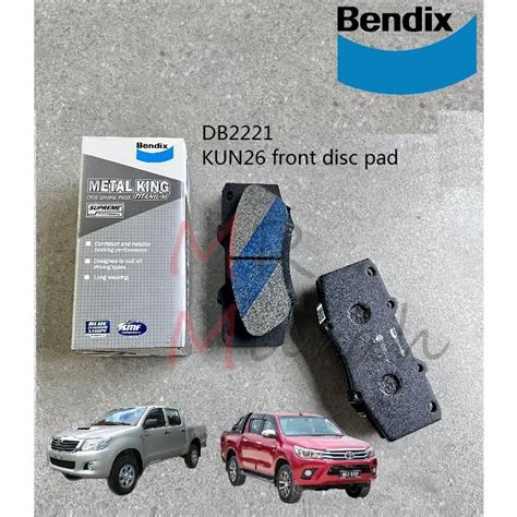 Original Bendix Db Toyota Hilux Kun Front Disc Pad Brake Pad