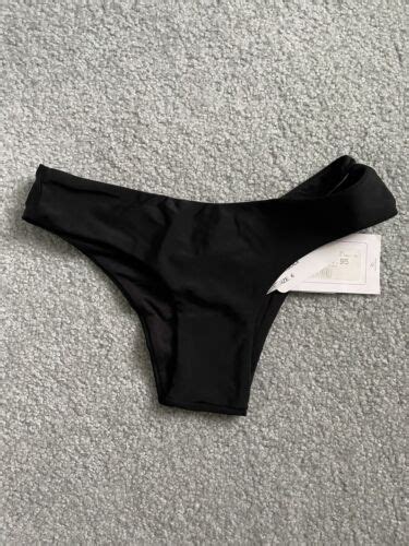 Rip Curl Classic Surf Eco Cheeky Coverage Bikini Bottom Size Black Ebay