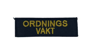 Robust Broderad Patch Ordningsvakt